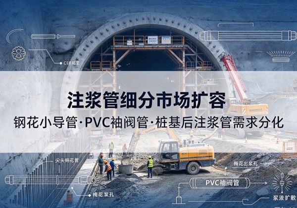 涟源注浆管细分市场扩容，隧道钢花小导管、PVC 袖阀管、桩基后注浆管需求分化