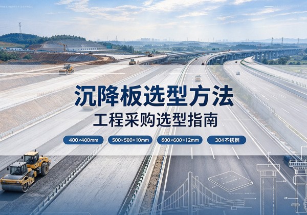 涟源沉降板选择方法
